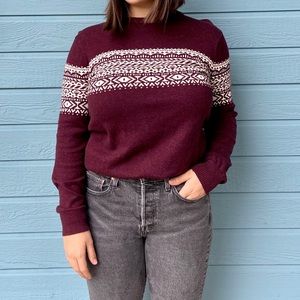 Maroon winter sweater!